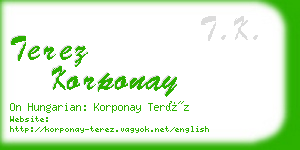 terez korponay business card